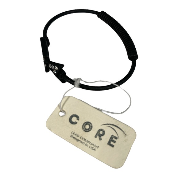 Matte Black Arrow Cuff Bracelet with Crystals - Picture 5 of 5